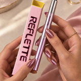 CARRE·1·Stylo gel cat-eye REFLETTE et son étui, ongles Bois de Rose