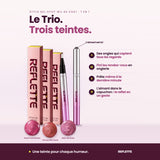 CARRE·6·Le Trio : trois stylos, trois teintes